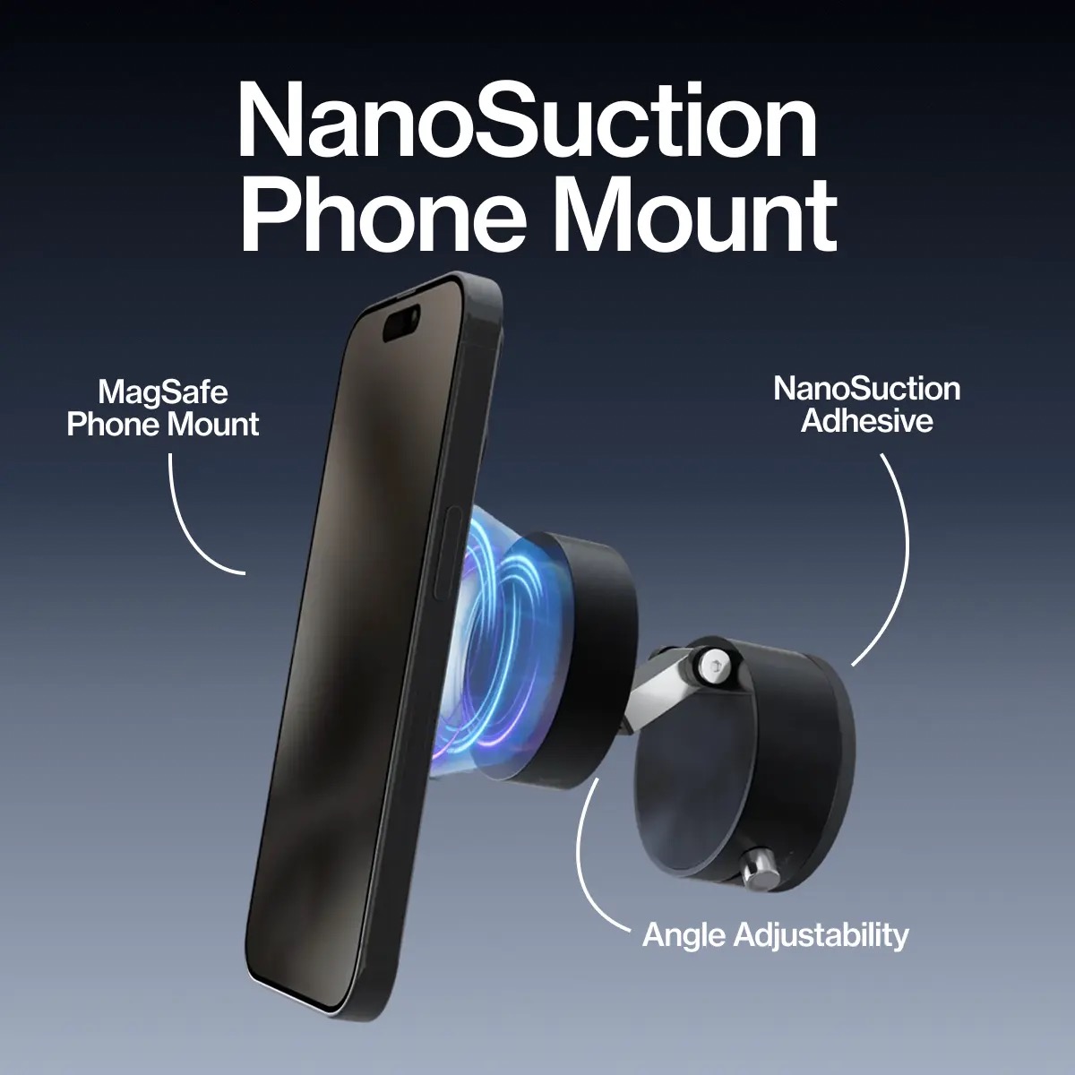 HyperMount- Phone Mount - NanoSuction & MagSafe - 360 Degree Adjustable